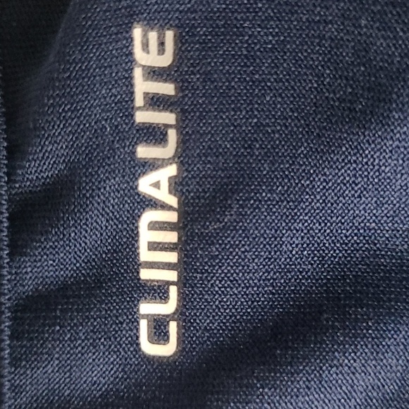 Adidas Climalite UC Davis track Navy long sleeve t-shirt Lightweight Wicking EUC - Picture 7 of 9